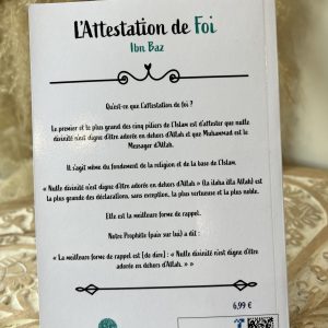 Alternative view of L’Attestation de Foi